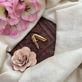 Vriksham Exclusive AD Stone With Tilak Red Stone Gold Look Alike Vangi Finger Ring-G20071